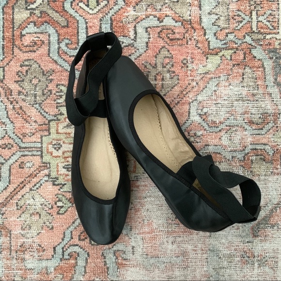 Urban Kimchi Blue Elastic Cross Strap Flats 9 - Picture 4 of 10